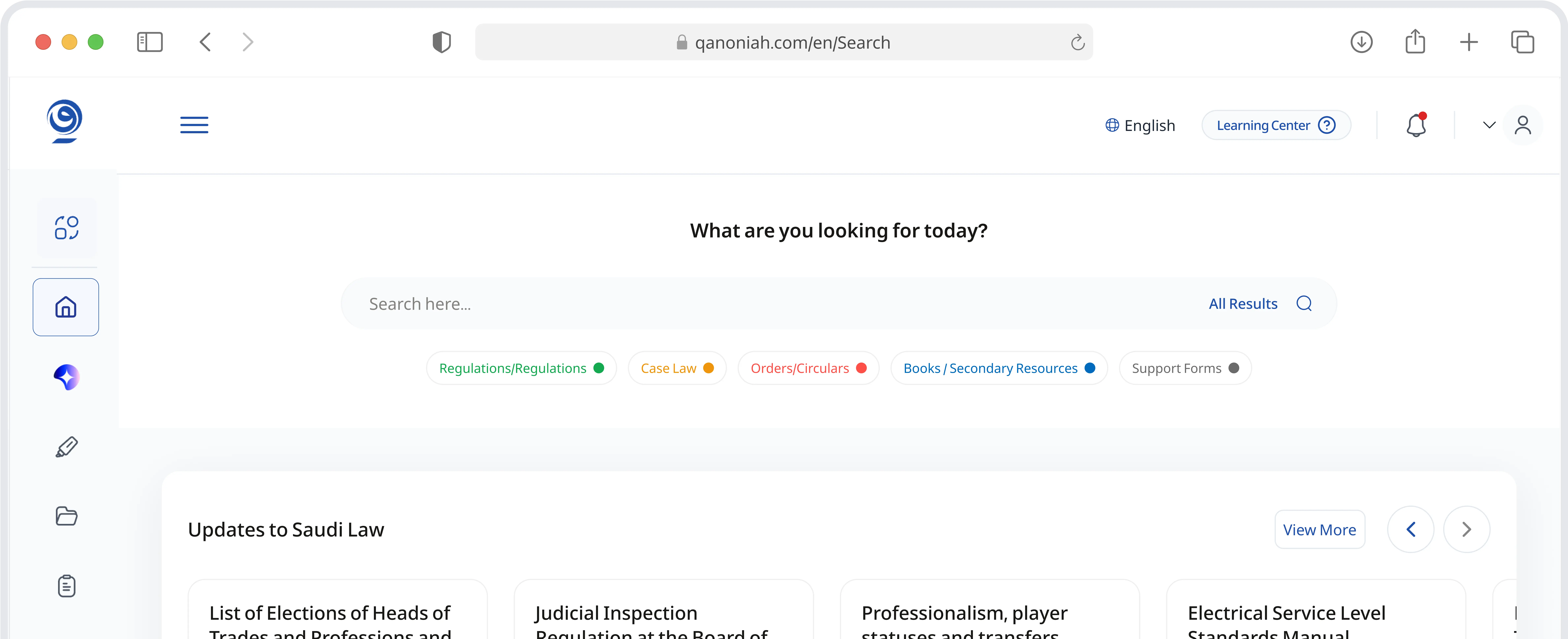 Legal search overview